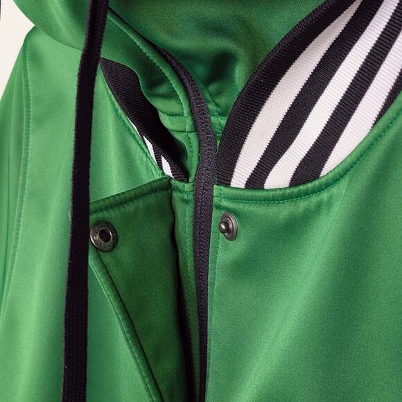 Adidas Originals Snowboarding Jacket Large Green Hooded Nylon Retro Rare 2012 - Picture 6 of 12